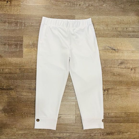 Soft Surroundings Pants - Soft Surroundings Shorewood Crop Leggings White Size M
